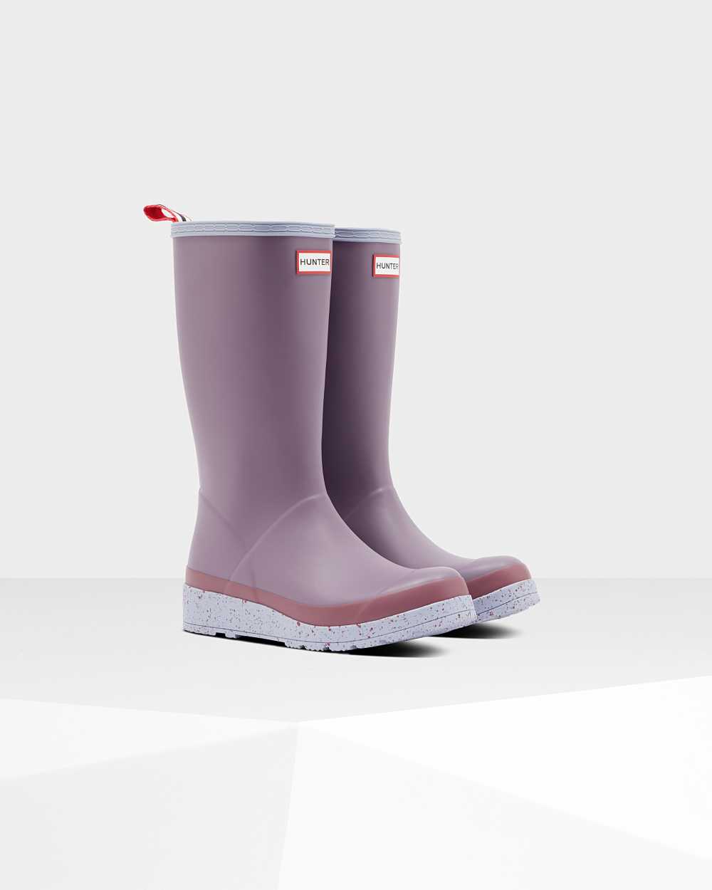 Hunter Original Play Tall Speckle Mid-Calf Women's Rain Boots NZ-39607N Purple